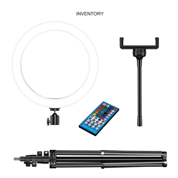 DC5V USB Wire and Remote Control Full-Color RGBW Real-Time LED Fill Light Applicant for Live Broadcast and Photography DC5V USB Wire and Remote Control Full-Color RGBW Real-Time LED Fill Light Applicant for Live Broadcast and Photography